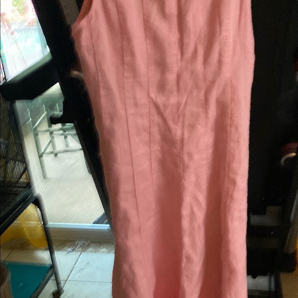 J. Jill Pink 100%Linen Sleeveless Maxi Sundress - Picture 5 of 8